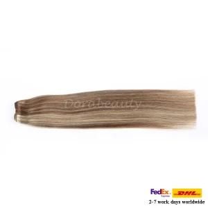 Hot Sale 613 Color Double Weft Human Hair Weaves Extension