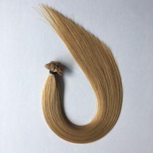 18# Prebonded Keratin Flat Nail Tip Virgin Remy Human Hair Extensions