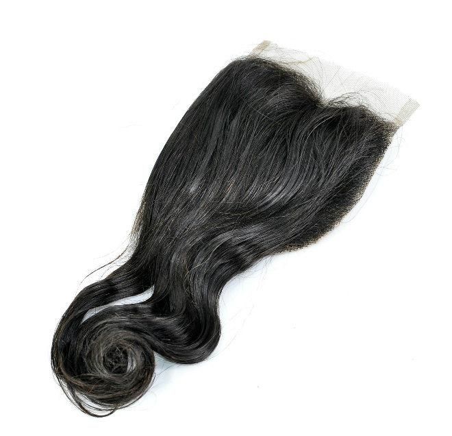 Virgin Human Hair Lace Closure at Wholesale Price (Bouncy)