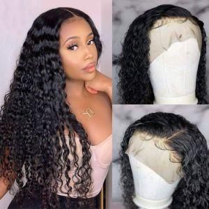 13X4 26inch Curly Lace Front Wigs Human Hair with Baby Hair
