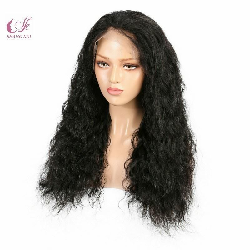 Top Raw Brazilian Peruvian Indian Human Hair Full Lace Wig for Black Women