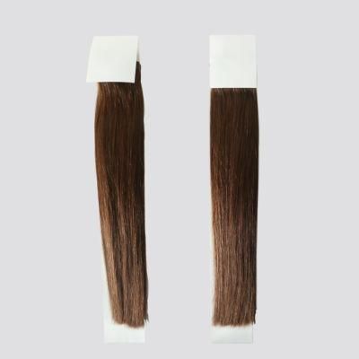 Mini Tape Non-Remy Human Hair Adhesive Extensions 12&quot; 14&quot; 16&quot; 18&quot; 20&quot; 20PCS Straight Skin Weft Real Natural Glue Hair