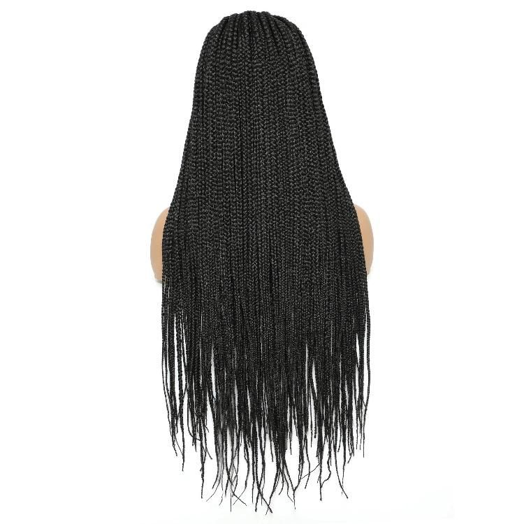 Excellent Prices Hot Sale The Braid Wig 34inch HD Transparent Lace 4*4 Braid Wig Ready to Ship