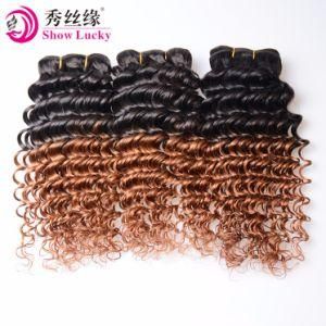 Long Service Time 10A Two Tone Ombre Hair Deep Wave Unprocessed Virgin Human Hair Extension