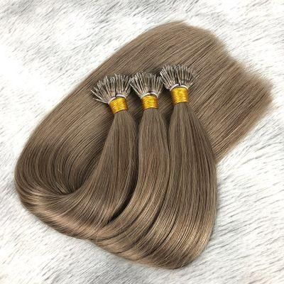 10A Grade Straight Nano Ring Tip Brazilian 100% Virgin Human Hair Weft