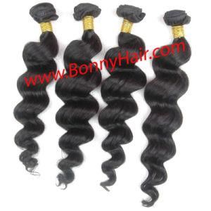 Unprocessed Indian Virgin Human Hair Loose Wave Hair Extension Weft