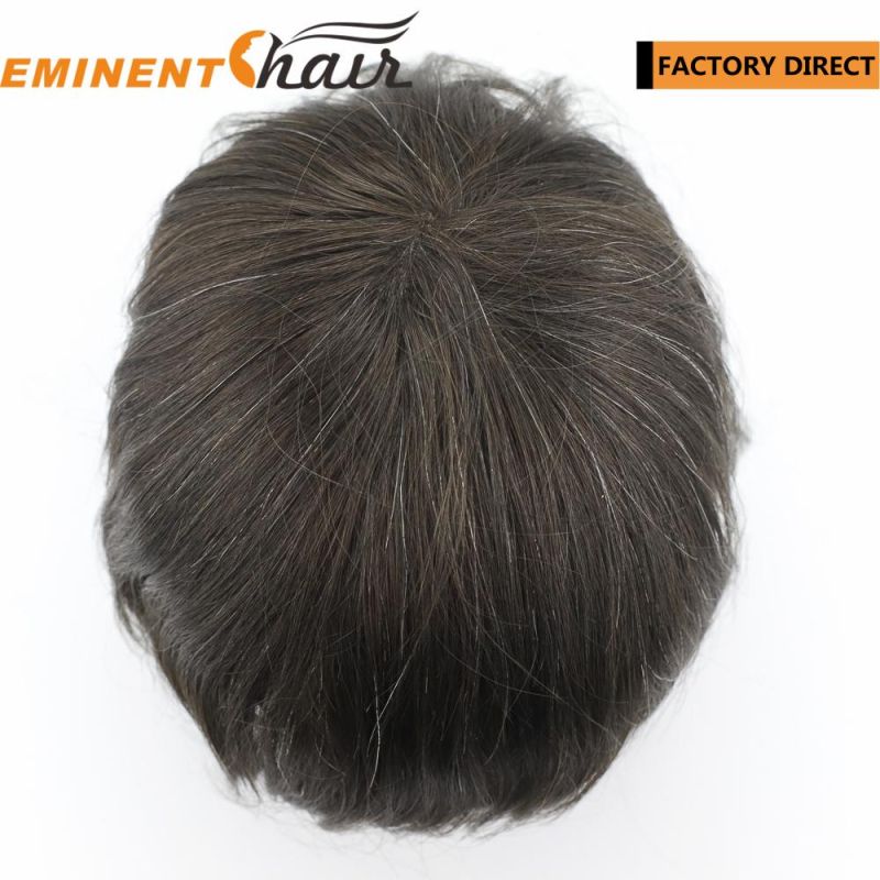 Factory Direct Human Hair Men′s Hair Replacement System
