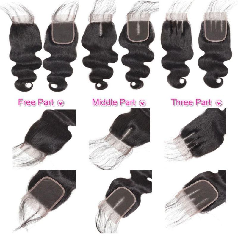 Brazilian Straight Hair Lace Closure 100% Human Hair 4*4 Lace Closure 8-20 Inches Natural Color Remy Hair