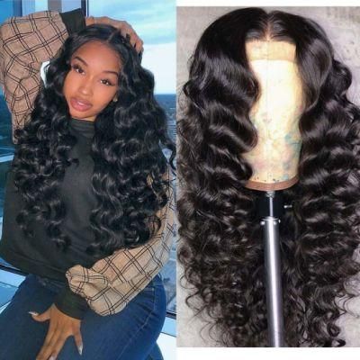 Wholesale Lace Front Wigs Loose Wave Hair Wigs 4X4 Lace Cloure Hair Wigs 150 Density Brazilian Virgin Human Hair Wigs 24 Inch