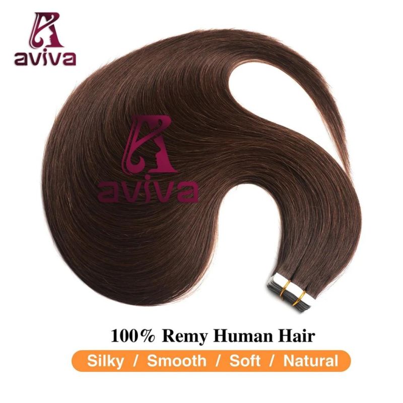 Aviva Seamless Tape Hair Extension Tape in Hair Extension Virgin Hair PU Skin Weft Tape Hair Extension (AV-TP0022-2)