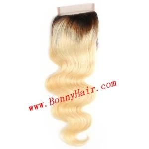 Chinese Human Remy Hair Extension Top Lace Closure Body Wave