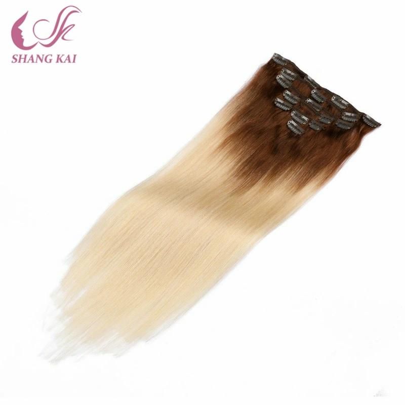 Hair Synthetic Afro Clip in Extensions Straight Clips in