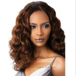 New Fashion Women Party Sexy Long Curl Brown Cosplay Hair Full Lace Wig