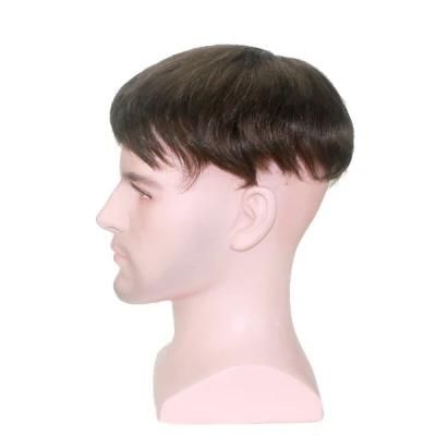 Custom Made Mono Lace with PU Around - Real Human Hair Made for Durablity, Comfort &amp; Style Men&prime;s First Choice Toupee Wigs