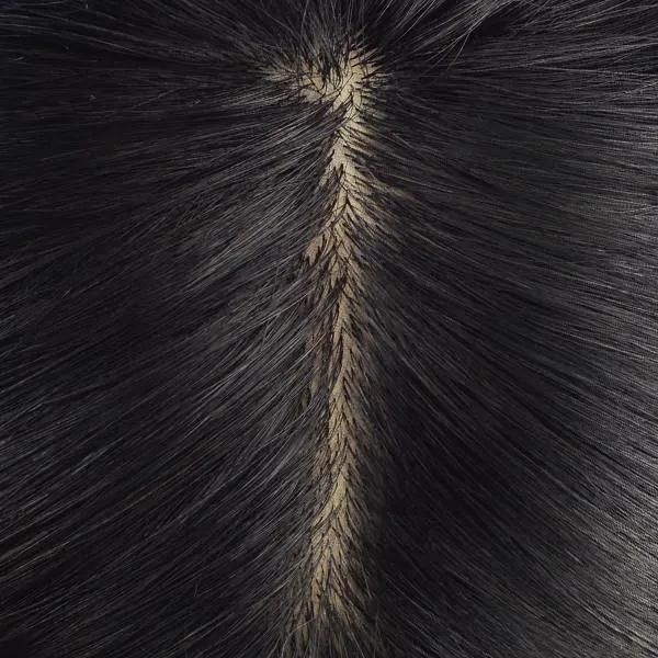 Silk Top Clear PU and French Lace Front Human Hair Wigs