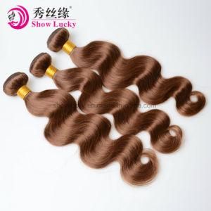 Natural Brown Indian Weave Human Hair Wholesale Raw Virgin Indian Hair Body Wave
