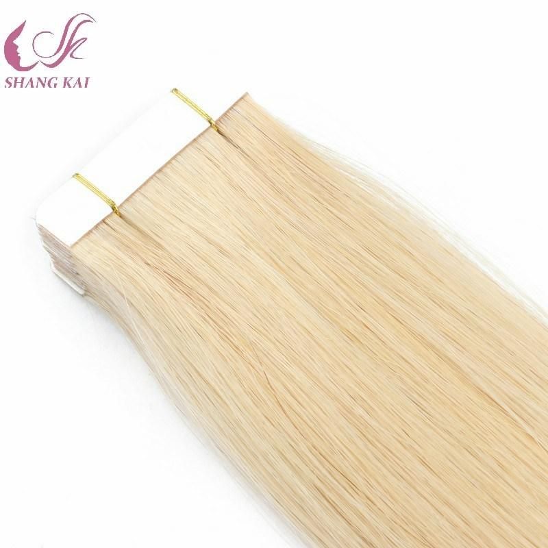 High Quality 100% Remy Human Hair Tape Hair Extensions European Hair
