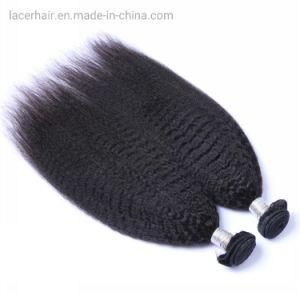 Brazilian Kinky Straight Bundle Virgin Yaki Straight Hair Weft Human Hair