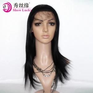 Wholesale Price Unprocessed European Human Hair Silk Straight High Quality Full Lace Front Wig