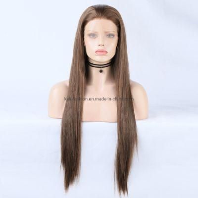 Wholesale High Quality Heat Resistant Synthetic Fiber Hair Wig Brown 10#