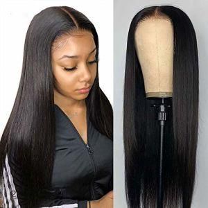 Natural Color 22 Inch 13X4 Straight Lace Frontal Wigs for Black Women