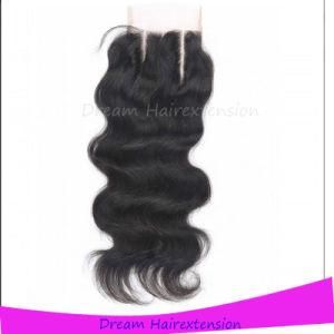 with Baby Hair Bleach Knots 100% Virgin Hair Lace Closure 4*4inch