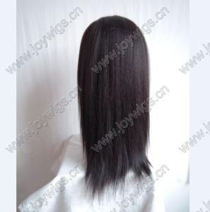 16inch Italian Yaki Indian Remy Hair Full Lace Wig