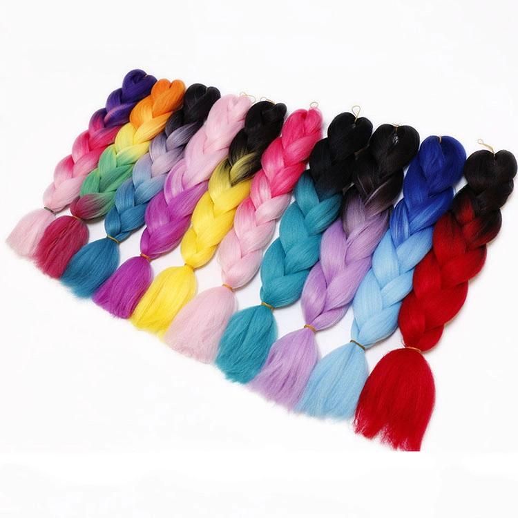 Kbeth Multi Colors Hair Extension for Black Ladies 2021 Fashion Tassel Braided Pynthetic Very Cheap Price Colorful Brading Hair Extensions Wholesale