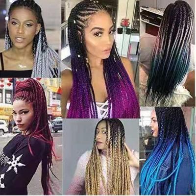Two Tone 26 Inch Xpression Hair Braiding Extensions Fiber Hair Bundles