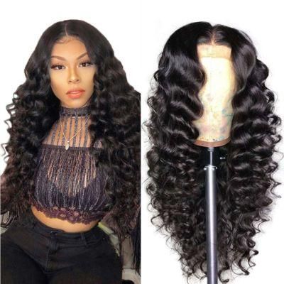 Wholesale Lace Front Wigs Loose Wave Hair Wigs 4X4 Lace Cloure Hair Wigs 150 Density Brazilian Virgin Human Hair Wigs 26 Inch