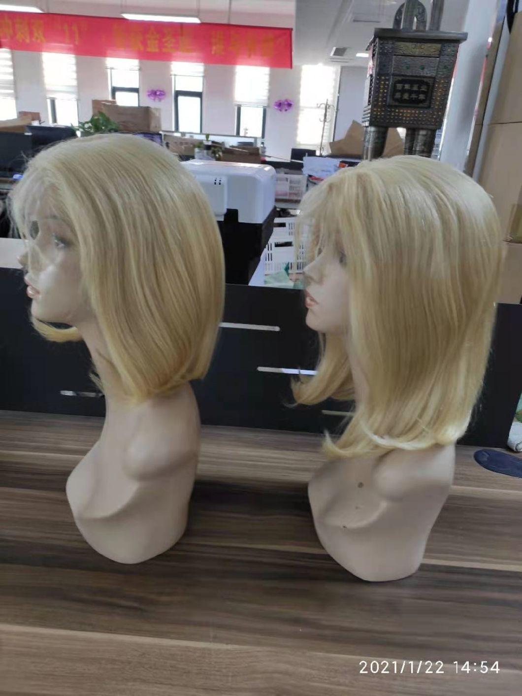 Brazilian Hair Blonde Color Short Hair Bob Wigs