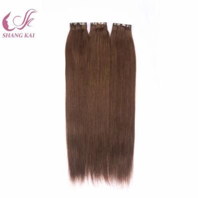 Machine PU Weft Hair Russian Remy Human Hair Flat Weft Hair Extension