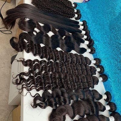 Sunlight Malaysian Virgin Straight Hair 4 Bundles with Lace Frontal