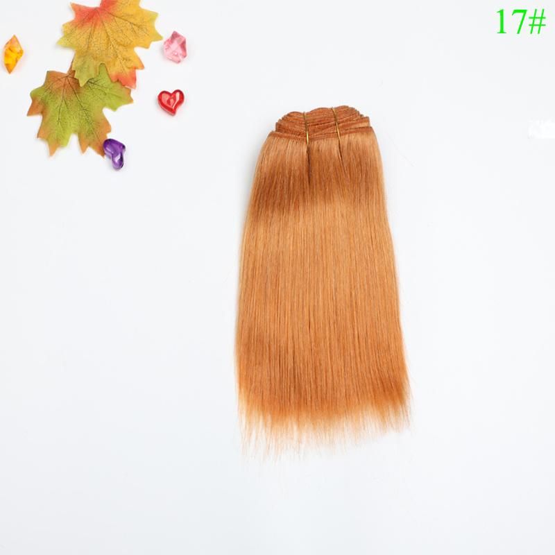 High Quality Clothing Doll Wig for America Girl Doll Wig Angora Wefts Goat Hair Cloth Doll Mohair Hair Weaving