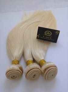High Quality Human Brazilian Virgin Hair of Blond Color Straight Bundle