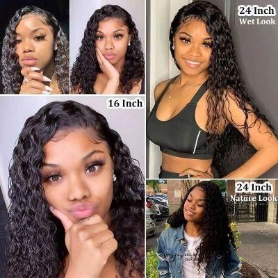 Deep Wave Human Hair Lace Front Wigs for Women