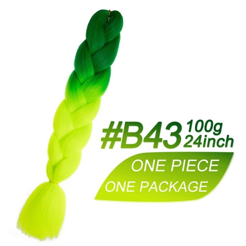Kbeth Best Price Bulk Pack Soft Ombre Synthetic Box Braid Crochet Jumbo Expression Pre Stretched Braiding Hair Extension Free Shipping China Factory Wholesale