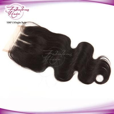 4*4 Lace Closure Wholesale Price Body Wave Human Remy Hair