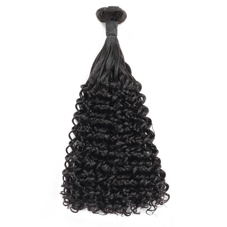 Double Drawn Silky Straight Curky Ends Funmi Hair Bundles Wholesale Hair Extensions