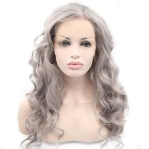Fashion Heat Resistant Fiber Glueless Synthetic Wig Body Wave Synthetic Lace Front Wig