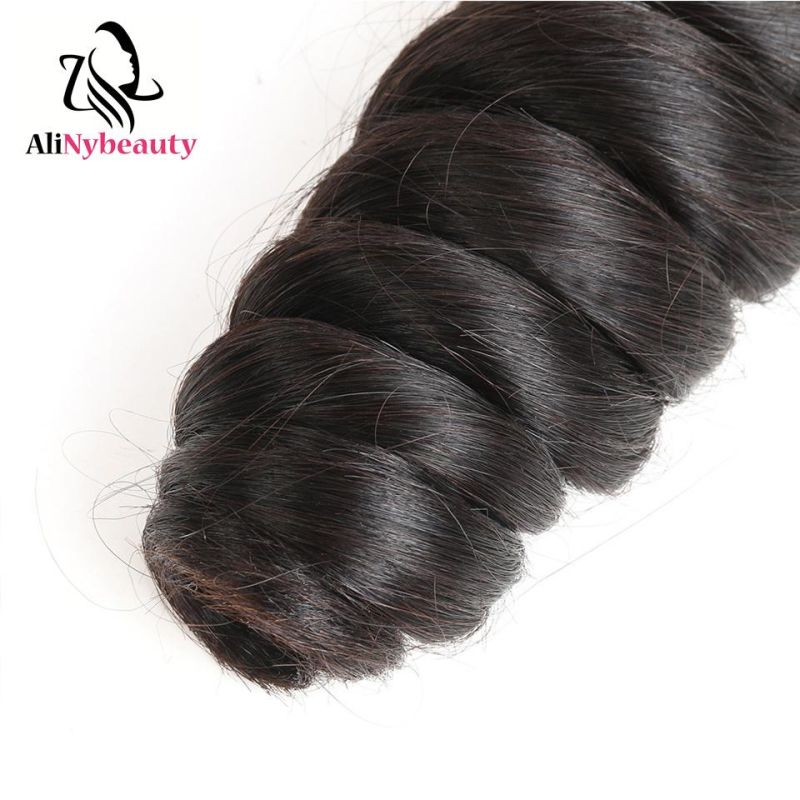 Hair Extension Brazilian Human Hair Bundles with Frontal Loose Wave
