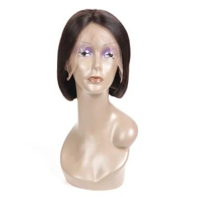 Kbeth Bob Wigs Straight Lace Frontal Short Cut Black Human Vigin Brazilian Hair 2021 Fashion Soft Cool Hair Wig Factory Supply