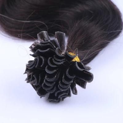 Straight Remy Human Fusion Keratin Hair Nail U Tip Pre Bonded Capsules Double Drawn Hair 16&quot; 20&quot; 24&quot; 28&quot;