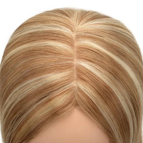 Natural Straight Silk Top Hair Topper Real Mongolian Remy Hair Stock New Times Hair