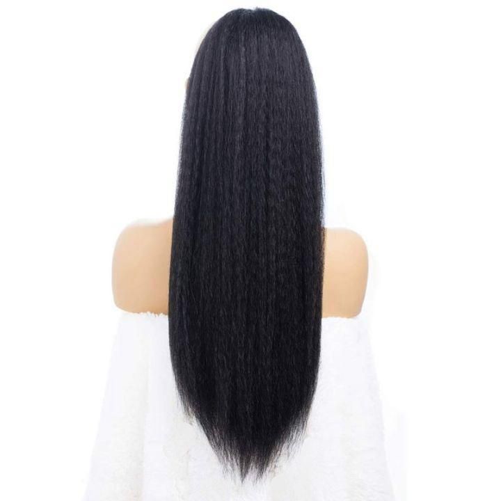 Yaki Straight 24inch Stretch Mesh Ponytail Hair Extension Wholesale Human Hair