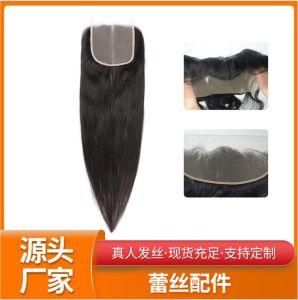 Direct Factory Wholesale 100% Human Hair Natural Color Virgin Hair Transparent and HD 4*4 Lace Closure Brazilian Hair Closure