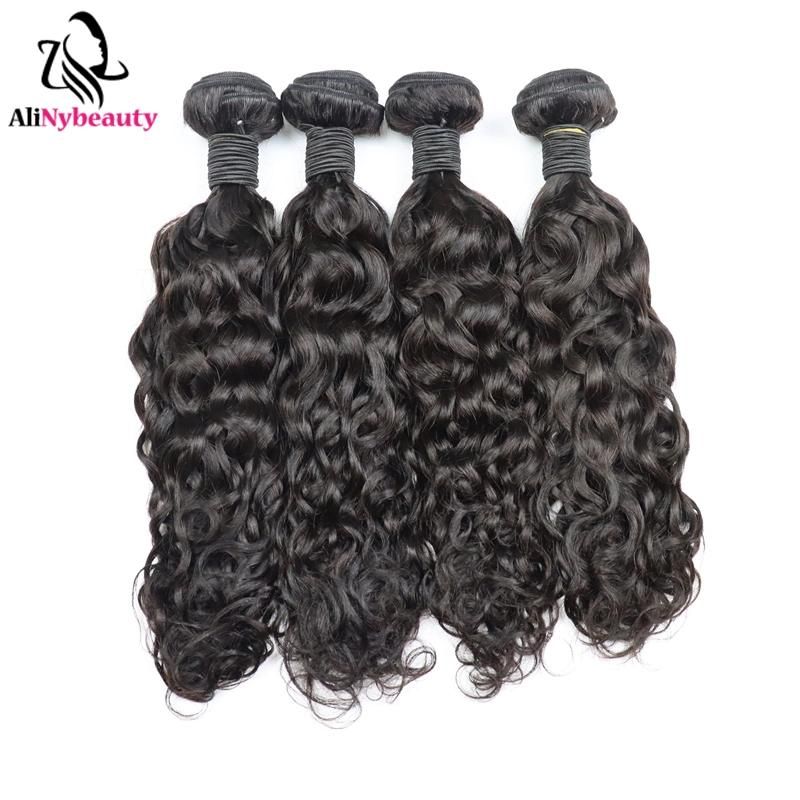 Alinybeauty Wholesale Virgin Hair Bundle Water Wave Cuticle Aligned Raw Virgin Hair Raw Indian Hair Unprocessed