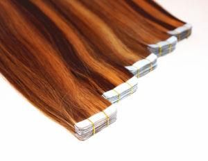 Piano Color 100% Remy Human Hair Tape Hair Extensions
