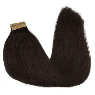 22inch Human Hair Extensions Tape in Dark Brown Remy Hair Extensions Silky Straight Tape in Natural Hair Extensions 50g 20PCS