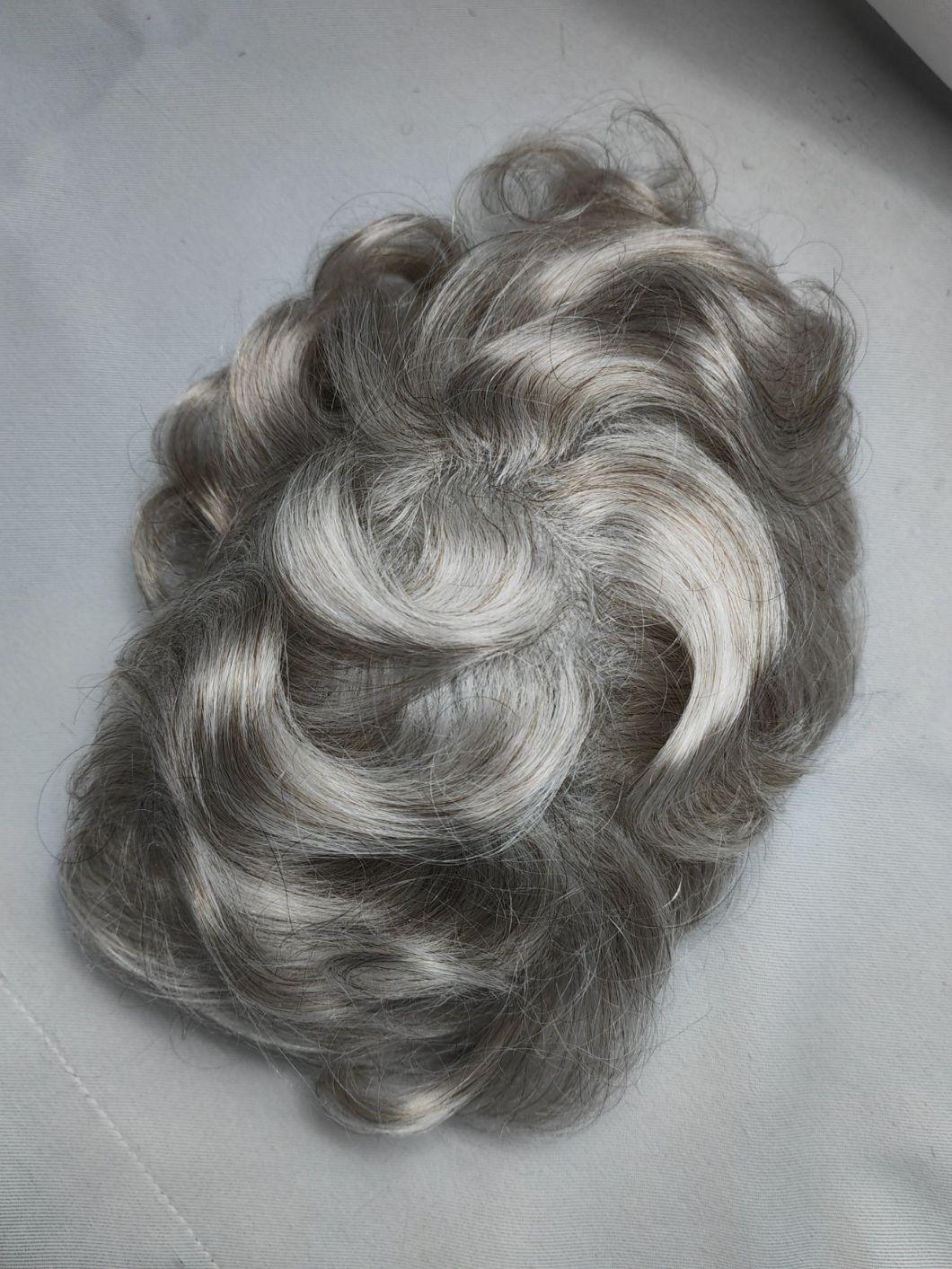 2022 Most Natural Super Thin Poly Human Hairpiece Made of Remy Human Hair (V-Looping)